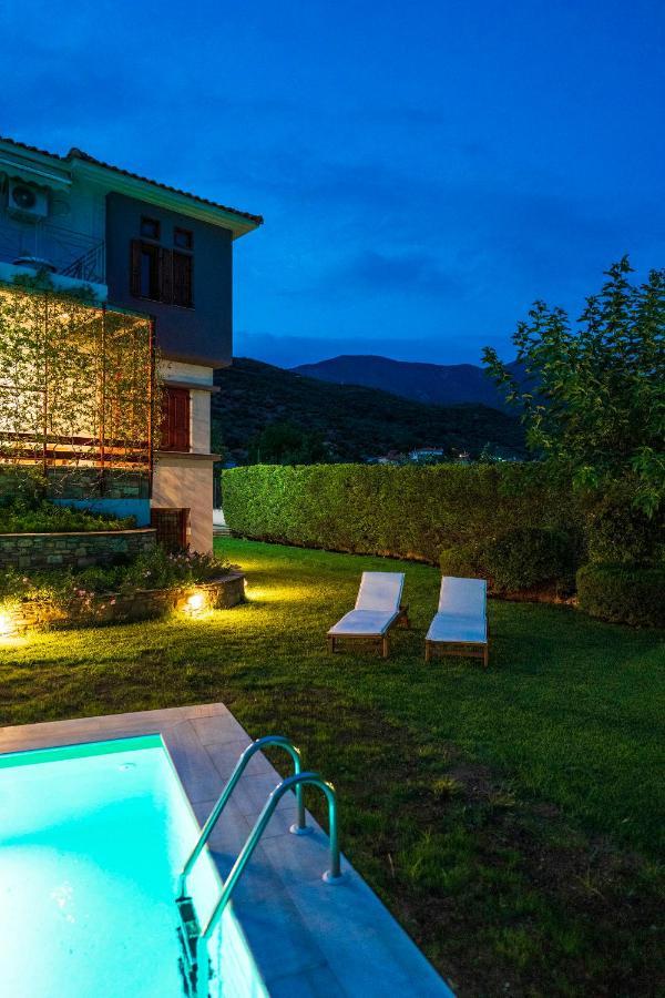 Chariklia'S House With Private Pool Villa Káto Lekhónia Dış mekan fotoğraf