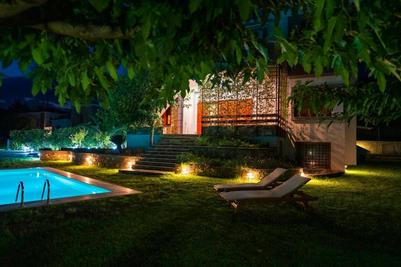 Chariklia'S House With Private Pool Villa Káto Lekhónia Dış mekan fotoğraf